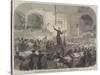 Franz Liszt Conducting the Performance of His New Oratorio at Pesth-null-Stretched Canvas