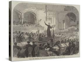 Franz Liszt Conducting the Performance of His New Oratorio at Pesth-null-Stretched Canvas