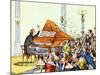 Franz Liszt during-Theodor Hosemann-Mounted Giclee Print