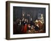 Franz Liszt Fantasizing at the Piano, 1840-Josef Danhauser-Framed Giclee Print