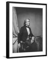 Franz Liszt, Hungarian Composer and Pianist, C1860-Franz Hanfstaengl-Framed Giclee Print