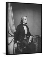 Franz Liszt, Hungarian Composer and Pianist, C1860-Franz Hanfstaengl-Framed Stretched Canvas