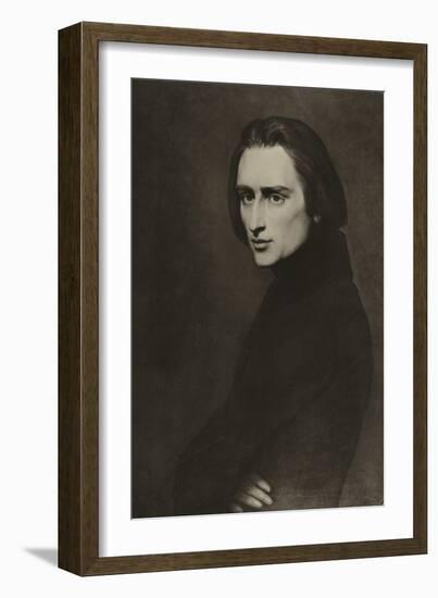 Franz Liszt, Hungarian Composer-Ary Scheffer-Framed Giclee Print