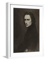 Franz Liszt, Hungarian Composer-Ary Scheffer-Framed Giclee Print