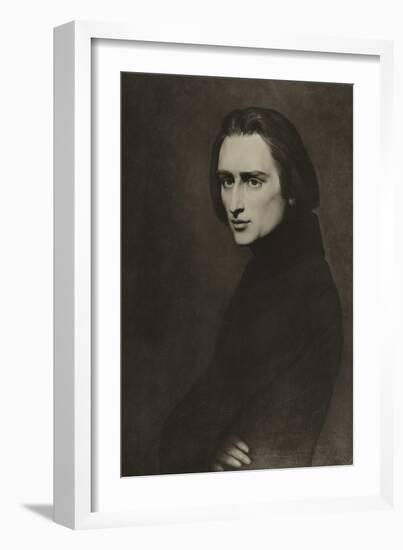 Franz Liszt, Hungarian Composer-Ary Scheffer-Framed Giclee Print