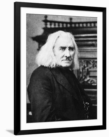 Franz Liszt, Hungarian Pianist and Composer, Late 19th Century-null-Framed Premium Giclee Print