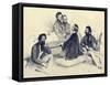 Franz Liszt Hungarian pianist-Josef Kriehuber-Framed Stretched Canvas