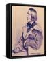 Franz Liszt in 1838-Josef Kriehuber-Framed Stretched Canvas