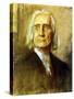 Franz Liszt old portrait-Franz Seraph von Lenbach-Stretched Canvas