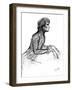 Franz Liszt - portrait-Henry Scheffer-Framed Giclee Print