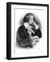 Franz Liszt - portrait-Josef Kriehuber-Framed Giclee Print