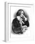 Franz Liszt - portrait-Josef Kriehuber-Framed Giclee Print