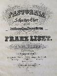 Title Page of Score for Great Studies for Piano-Franz Liszt-Giclee Print