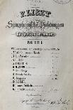 Title Page of Collection of Sonatas for Piano-Franz Liszt-Giclee Print