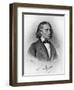 Franz Liszt,-Josef Kriehuber-Framed Giclee Print