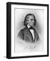 Franz Liszt,-Josef Kriehuber-Framed Giclee Print