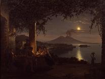 Blick vom Grab des Vergil auf die Stadt Neapel-Franz Ludwig Catel-Stretched Canvas