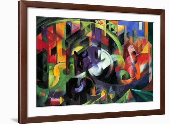 Franz Marc Abstract with Cattle-Franz Marc-Framed Art Print