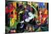 Franz Marc Abstract with Cattle-Franz Marc-Mounted Art Print