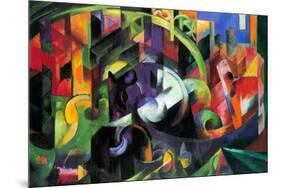 Franz Marc Abstract with Cattle-Franz Marc-Mounted Art Print