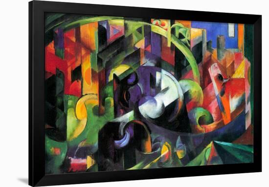 Franz Marc Abstract with Cattle-Franz Marc-Framed Art Print