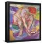 Franz Marc (Act with cat) Art Poster Print-null-Framed Poster