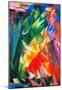 Franz Marc Fowl Cubism Print Poster-null-Mounted Poster