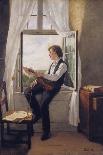 The Violinist at the Window-Franz Otto Scholderer-Stretched Canvas