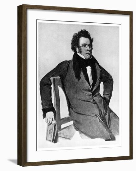 Franz Peter Schubert, Austrian Composer, 1825-Wilhelm August Rieder-Framed Giclee Print