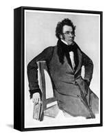 Franz Peter Schubert, Austrian Composer, 1825-Wilhelm August Rieder-Framed Stretched Canvas