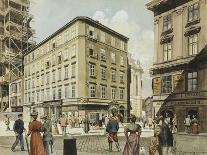 View of St Michael Square in Vienna, 1892-Franz Rottenkamp-Stretched Canvas