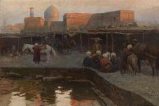 Caravanserai by Gur-E Amir in Samarkand-Franz Roubaud-Giclee Print