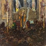 Orthodox Mass-Franz Roubaud-Giclee Print