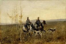 Caucasian Riders at Rest, 1917-Franz Roubaud-Giclee Print
