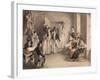 Franz Schubert (1797-182). Party Game of the Schubertians in Atzenbrugg, 1821-Leopold Kupelwieser-Framed Giclee Print