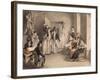 Franz Schubert (1797-182). Party Game of the Schubertians in Atzenbrugg, 1821-Leopold Kupelwieser-Framed Giclee Print