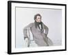 Franz Schubert (1797-1828), 1825 (W/C on Paper)-Wilhelm August Rieder-Framed Giclee Print