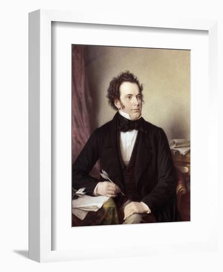 Franz Schubert (1797-1828)-Wilhelm August Rieder-Framed Giclee Print