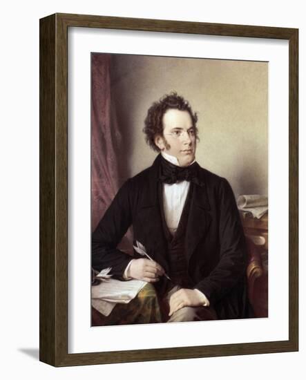 Franz Schubert (1797-1828)-Wilhelm August Rieder-Framed Giclee Print