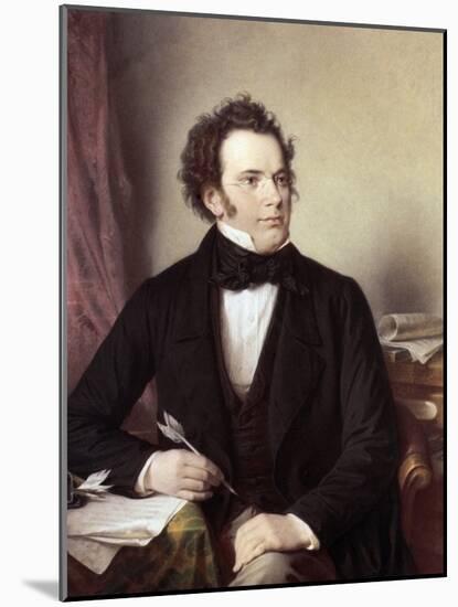 Franz Schubert (1797-1828)-Wilhelm August Rieder-Mounted Giclee Print