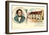 Franz Schubert and Birthplace-null-Framed Art Print