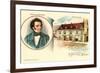 Franz Schubert and Birthplace-null-Framed Art Print