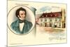 Franz Schubert and Birthplace-null-Mounted Premium Giclee Print