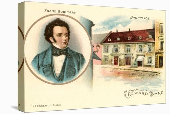 Franz Schubert and Birthplace-null-Stretched Canvas