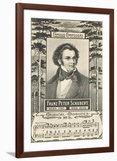 Franz Schubert and Music-null-Framed Art Print