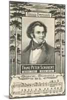 Franz Schubert and Music-null-Mounted Art Print