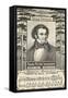 Franz Schubert and Music-null-Framed Stretched Canvas