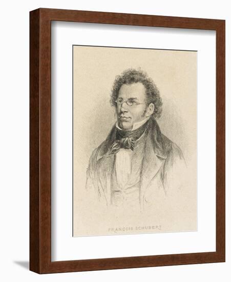 Franz Schubert Austrian Composer-null-Framed Art Print