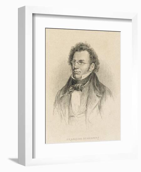 Franz Schubert Austrian Composer-null-Framed Art Print