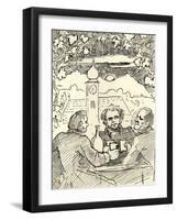 Franz Schubert with Lachner-Moritz Ludwig von Schwind-Framed Giclee Print